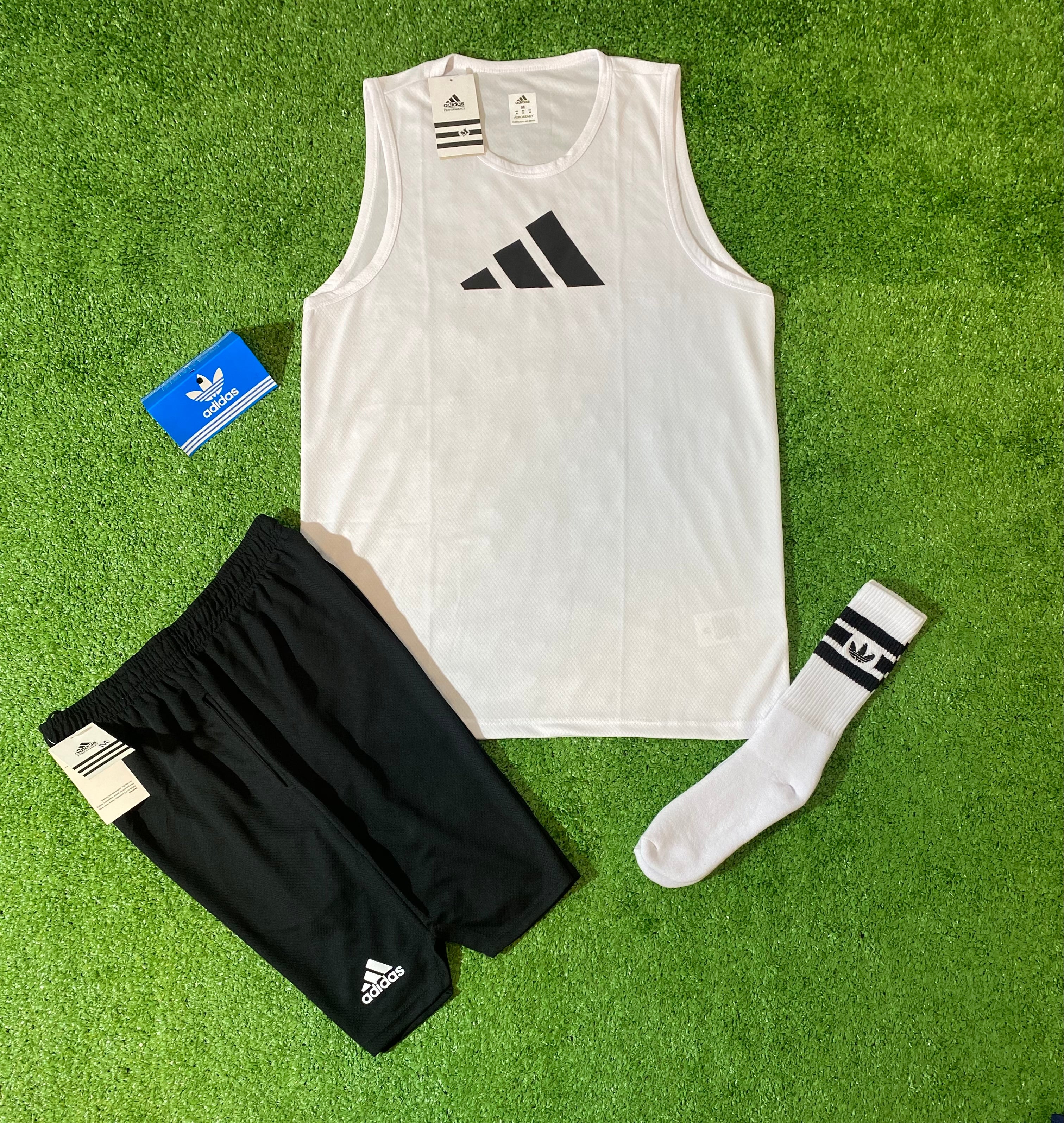 Conjunto Regata + Shorts + Meia Dri-fit - Adidas