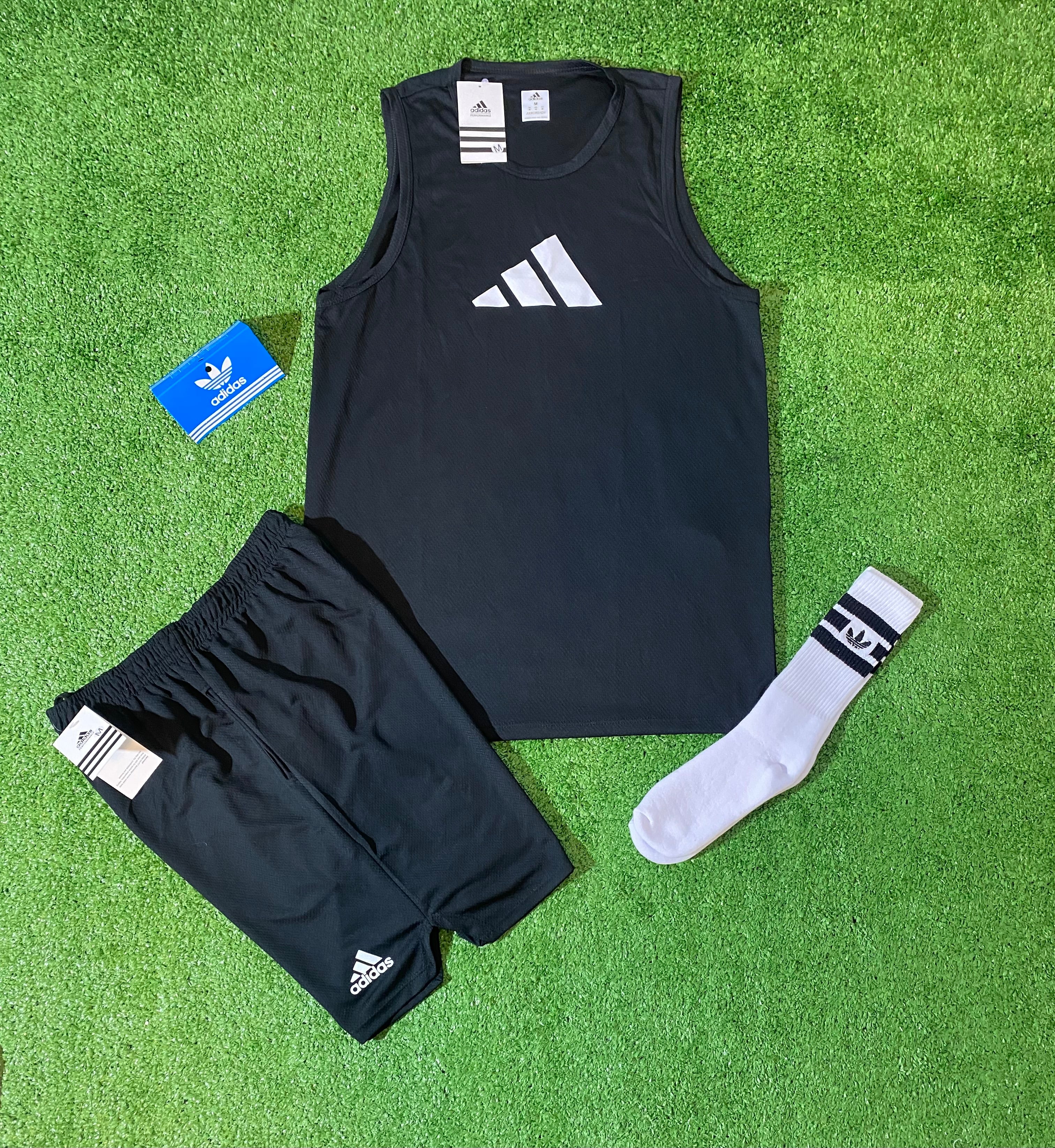 Conjunto Regata + Shorts + Meia Dri-fit - Adidas