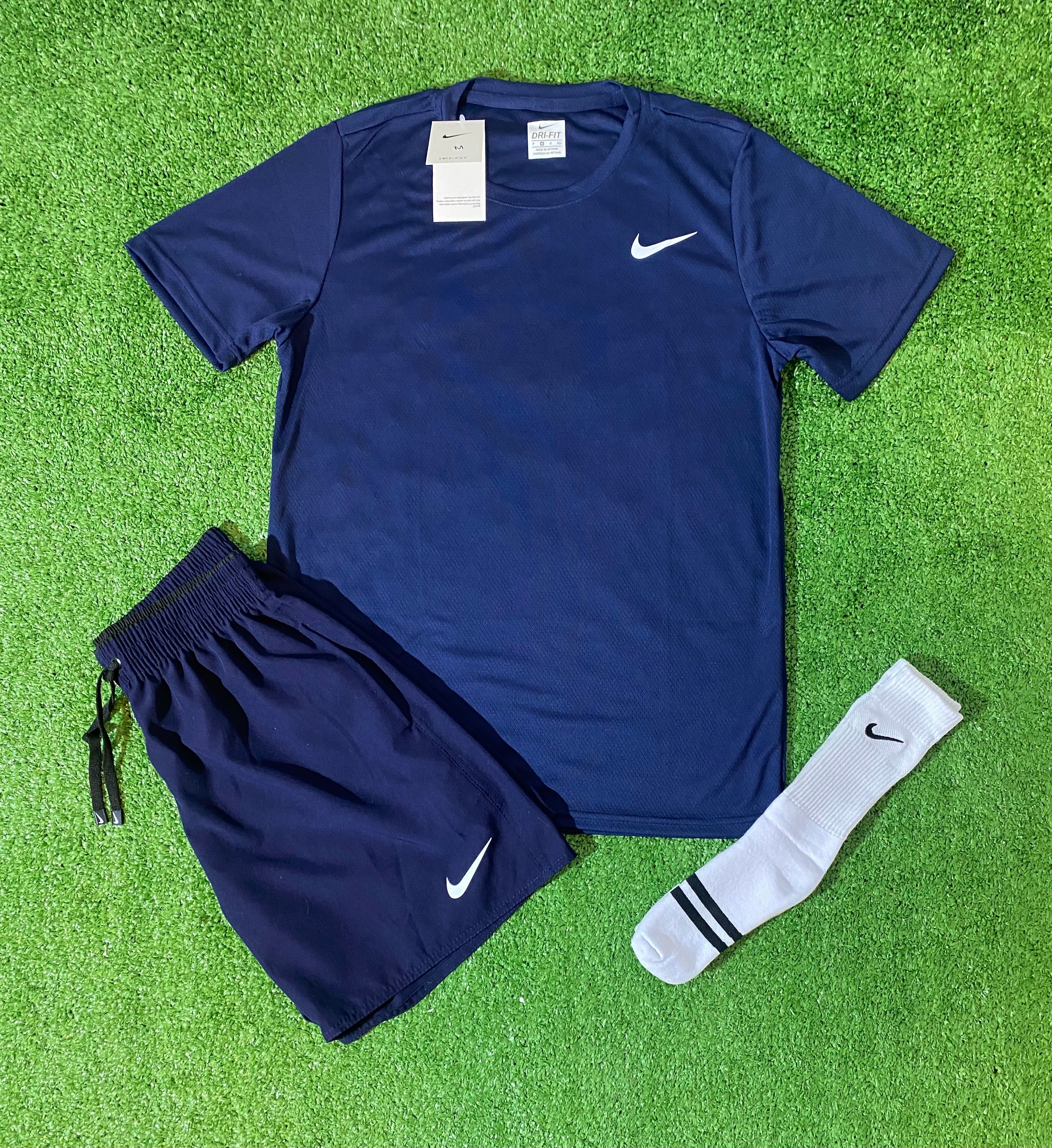 Conjunto Camiseta+ Shorts + Meia Dri-fit - Nike
