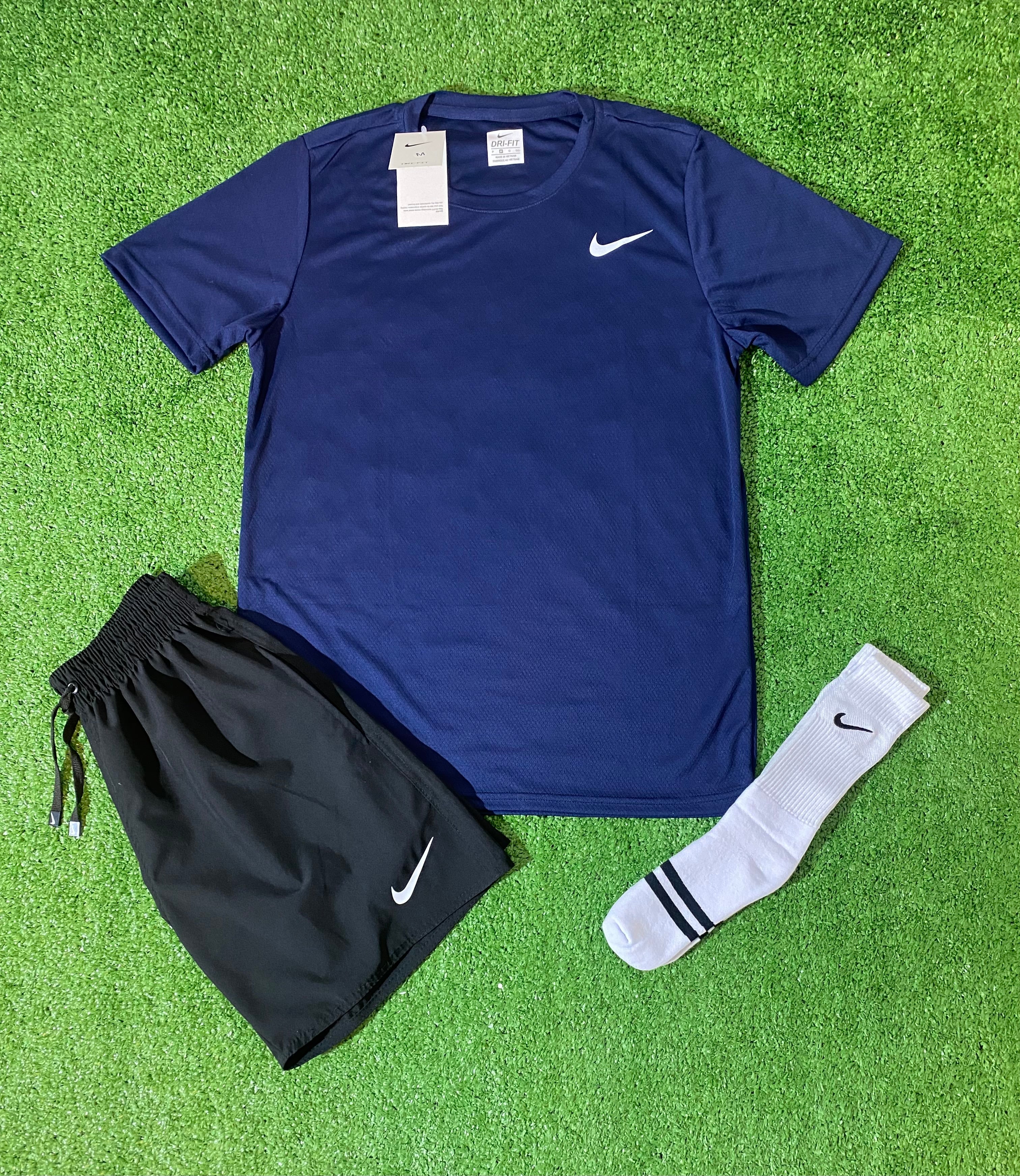 Conjunto Camiseta + Shorts + Meia Dri-fit - Nike