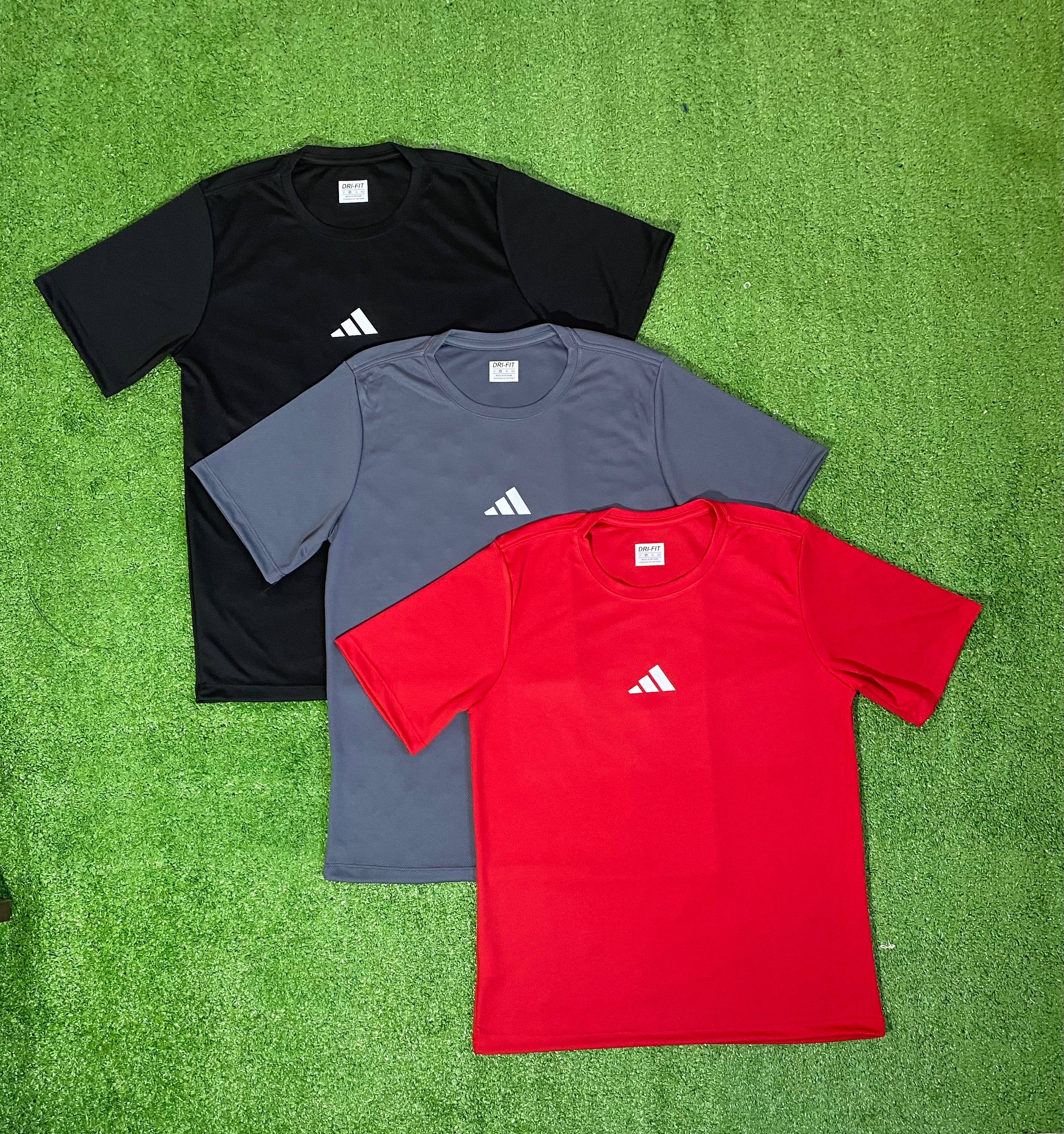 Kit 3 Camisetas Dri-fit - Adidas