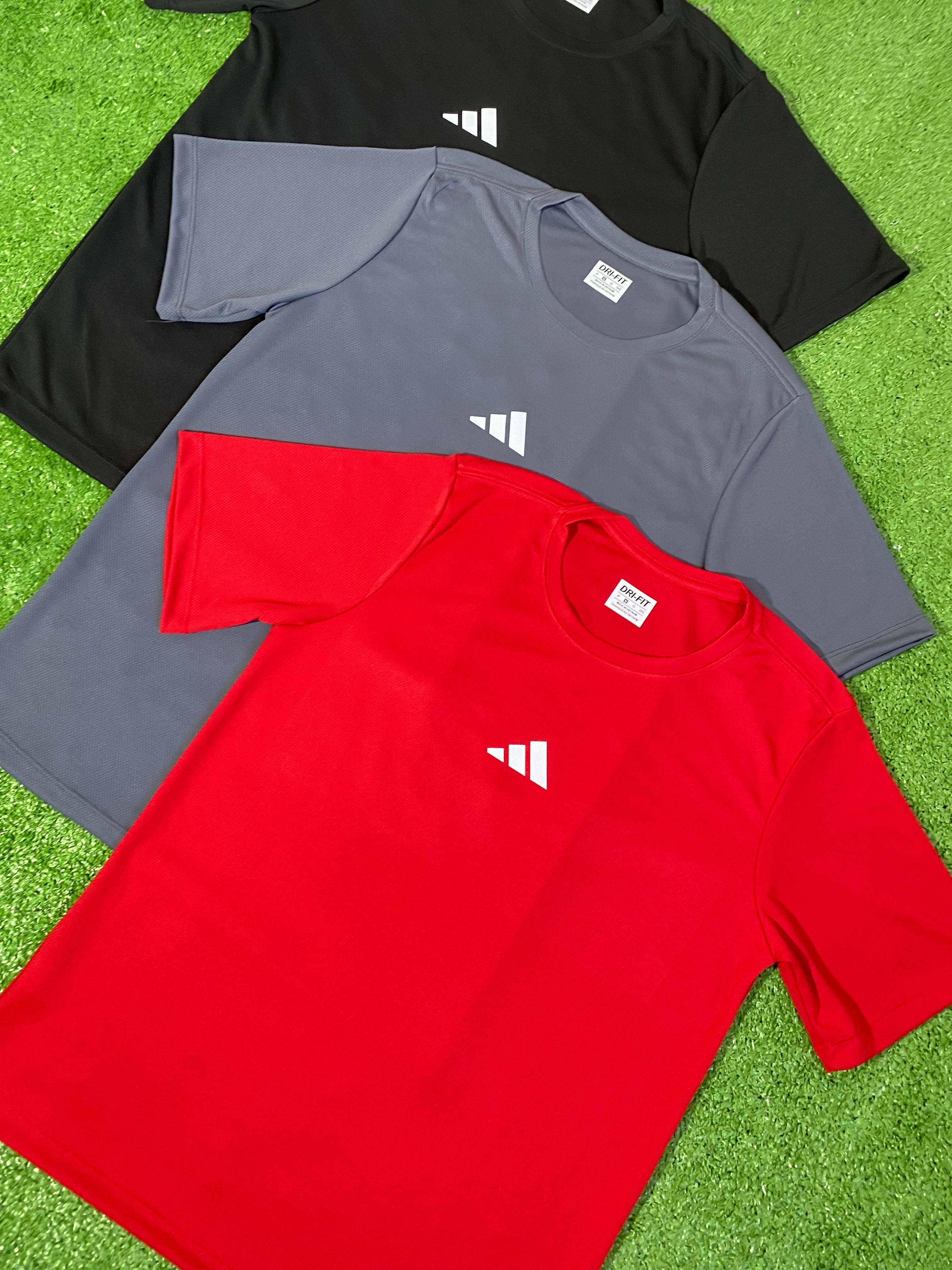 Kit 3 Camisetas Dri-fit - Adidas