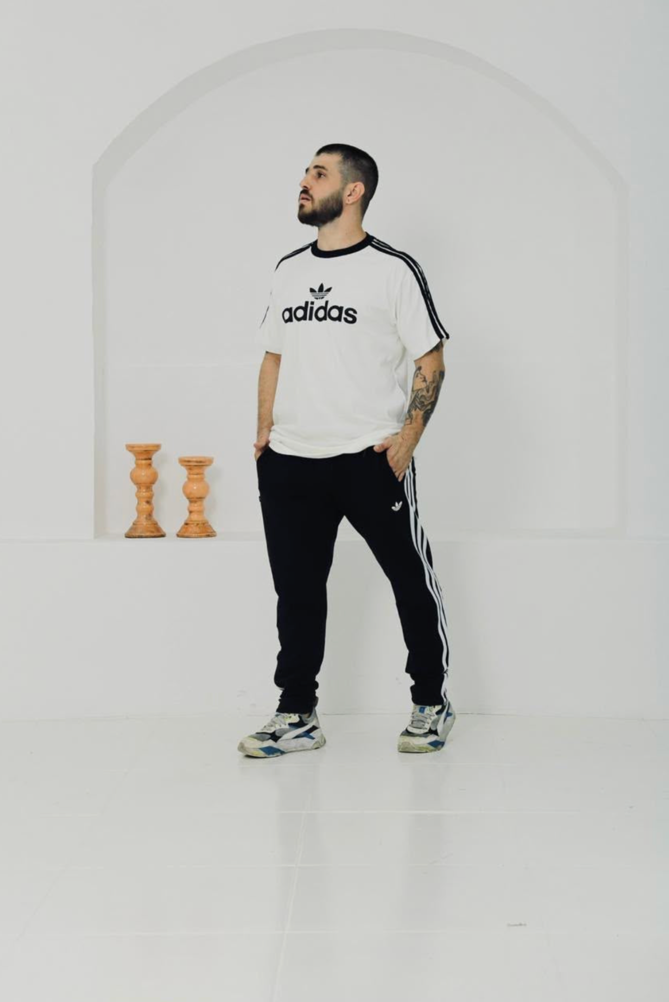 Calça Moletinho 3 Stripes Adidas Originals - Unisex