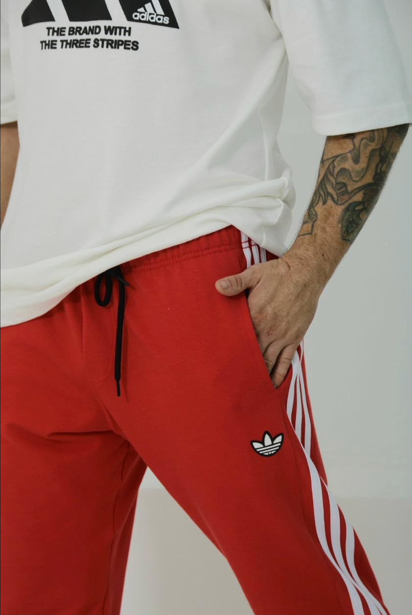 Calça Moletinho 3 Stripes Adidas Originals - Unisex