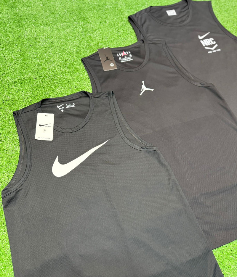 Kit black 3 regatas Nike