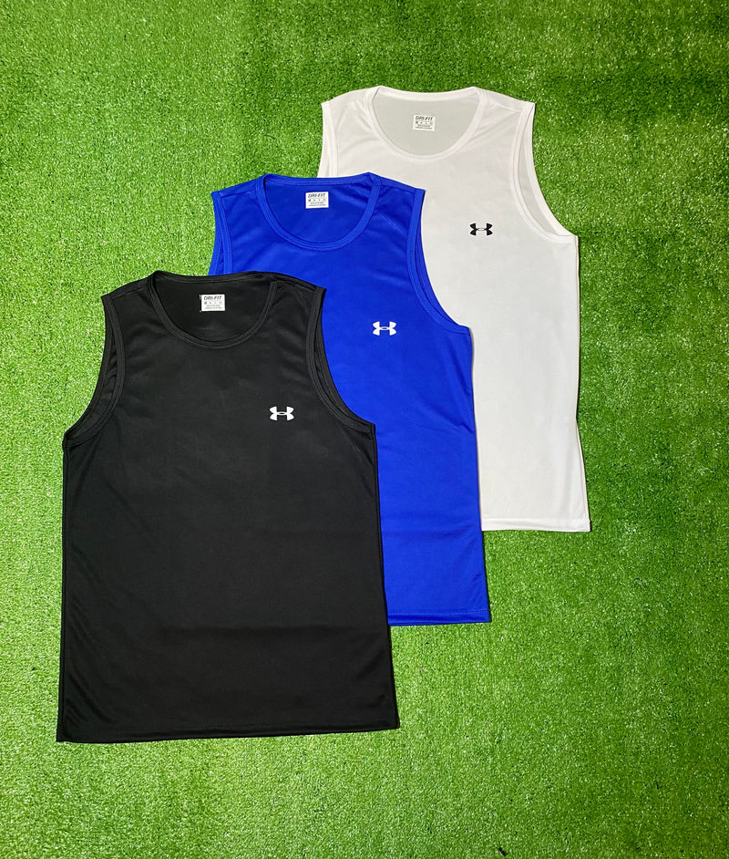Kit com 3 regatas Under Armour Dri-fit
