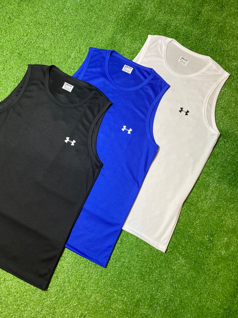 Kit com 3 regatas Under Armour Dri-fit