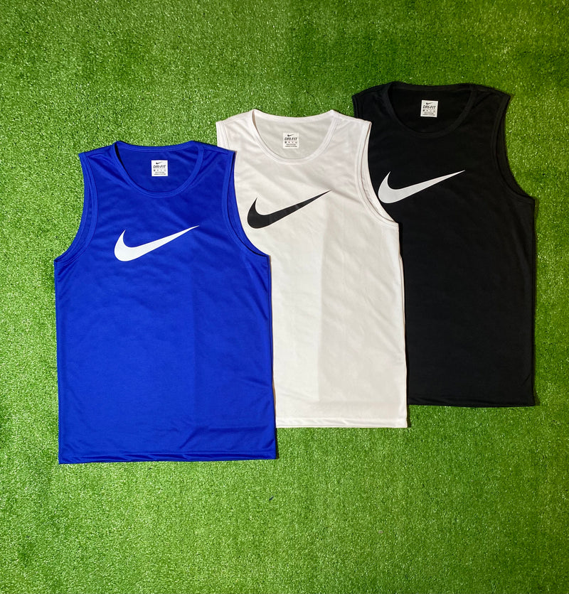 Kit com 3 regatas Nike Dri-fit